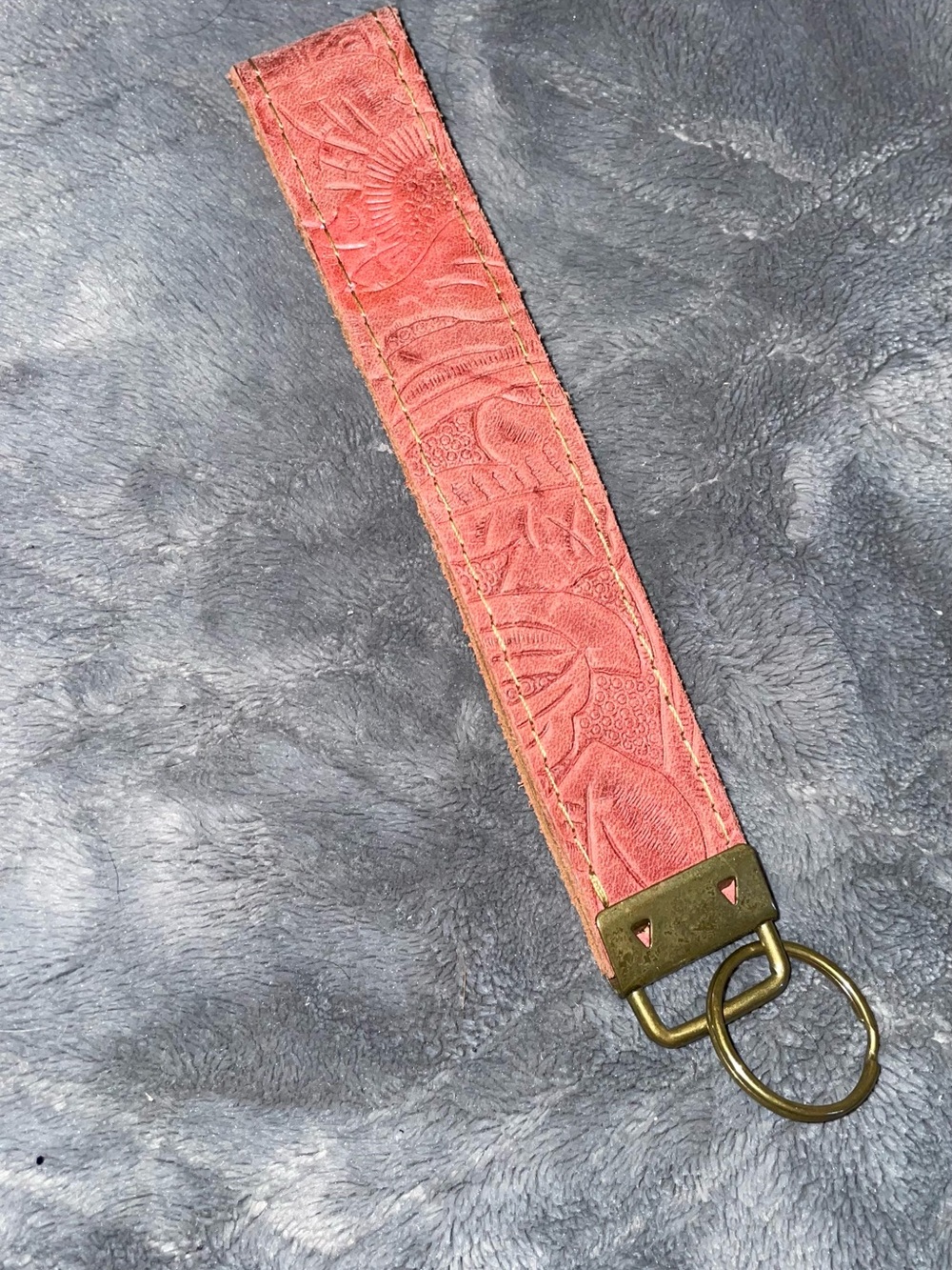 New leather keychain